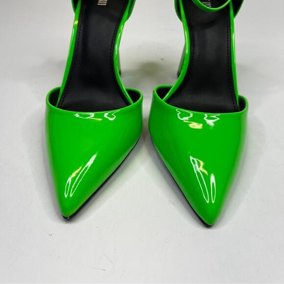 Bar III Idaa Ankle Strap Pump heels green - 8 - Picture 5 of 9